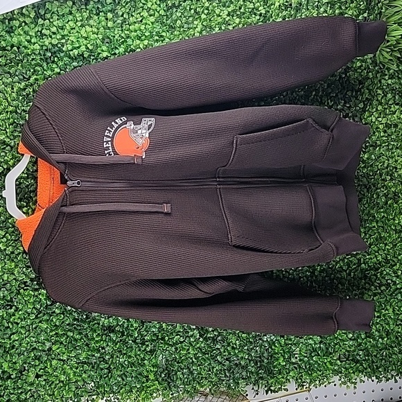 Cleveland Browns G-III Sports Field Goal Full-Zip Hooded Jacket Brown Size Small - Picture 2 of 14